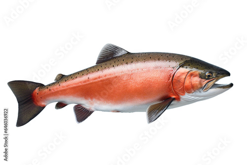 Salmon. isolated object, transparent background