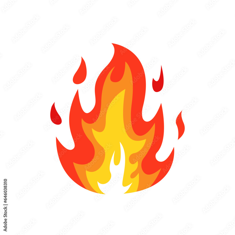 Flames fire vector illustration Flames fire vector illustration