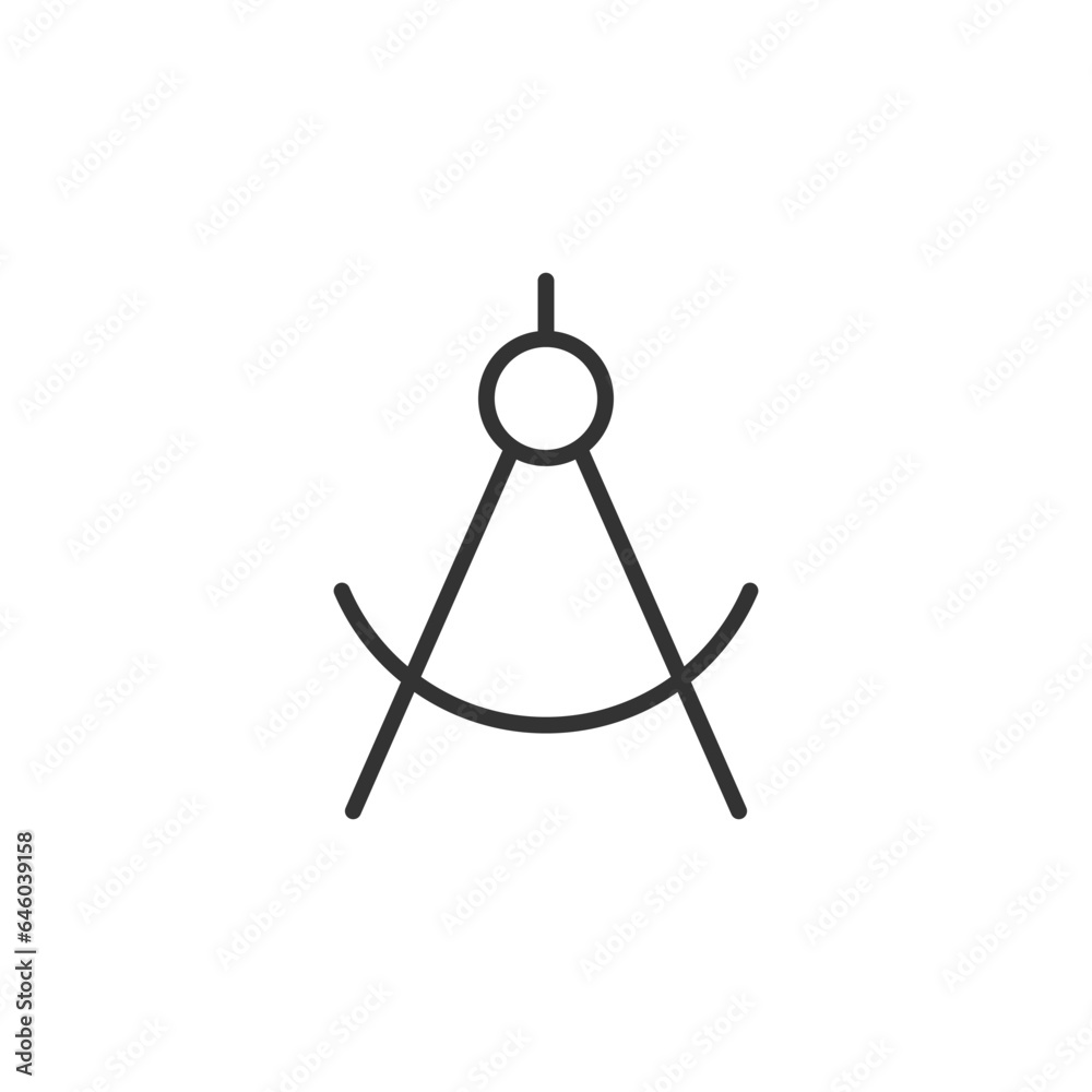 Compass tool icon. Education symbol modern, simple, vector, icon for website design, mobile app, ui. Vector Illustration Compass tool icon. Education symbol modern, simple, vector, icon for website design, mobile app, ui. Vector Illustration