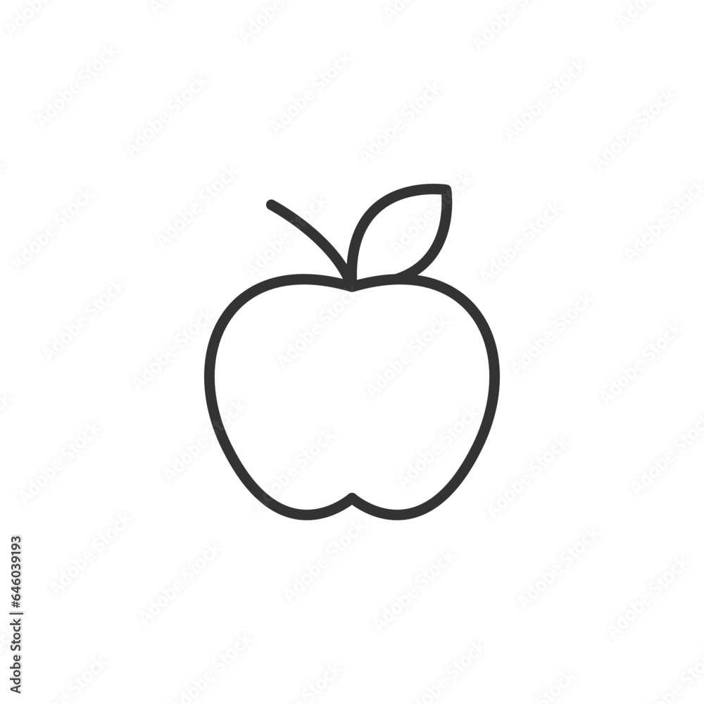 Apple icon. Symbol modern, simple, vector, icon for website design, mobile app, ui. Vector Illustration