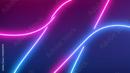 Neon lights streak colors background Generative AI