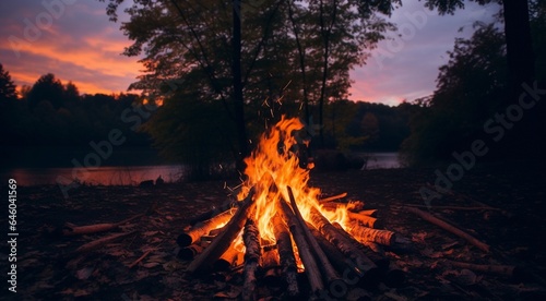 bonfire in the forest, bonfire background, bonfire in the park, fire background