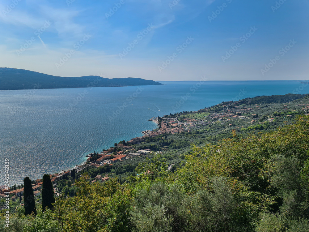 Lake Garda is the largest lake in Italy. It is located in Northern Italy, about half-way between Brescia and Verona, and between Venice and Milan.