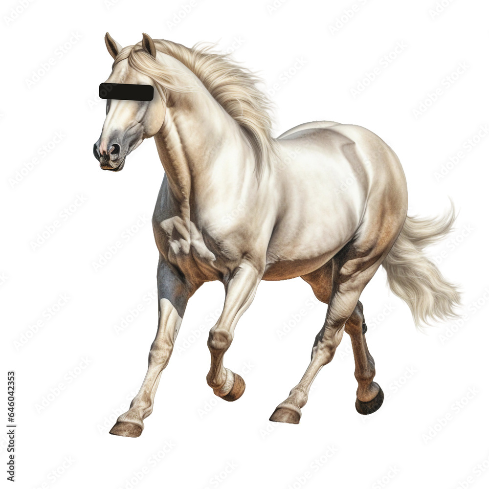 Horse. isolated object, transparent background
