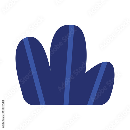 Shrub bush shrubbery tree simple abstract flat cartoon vector illustration. Set of garden green plant isolated on white background. Eco element, foliage silhouette, stylized ecology decorative object