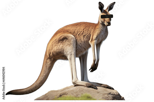 Kangaroo. isolated object, transparent background photo