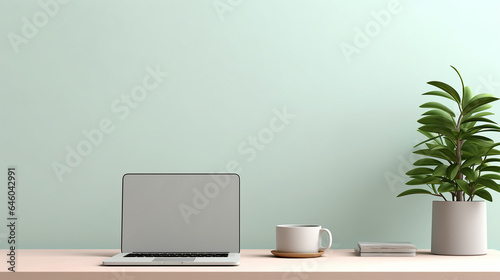 Wallpaper Mural 優しい色のビジネス3D パソコン Torontodigital.ca