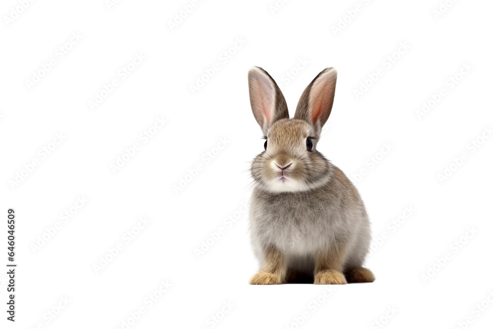 Fototapeta premium Rabbit. isolated object, transparent background