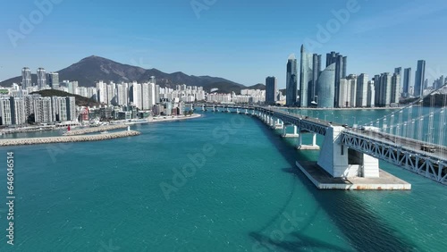 Drone Shooting bridge in Busan