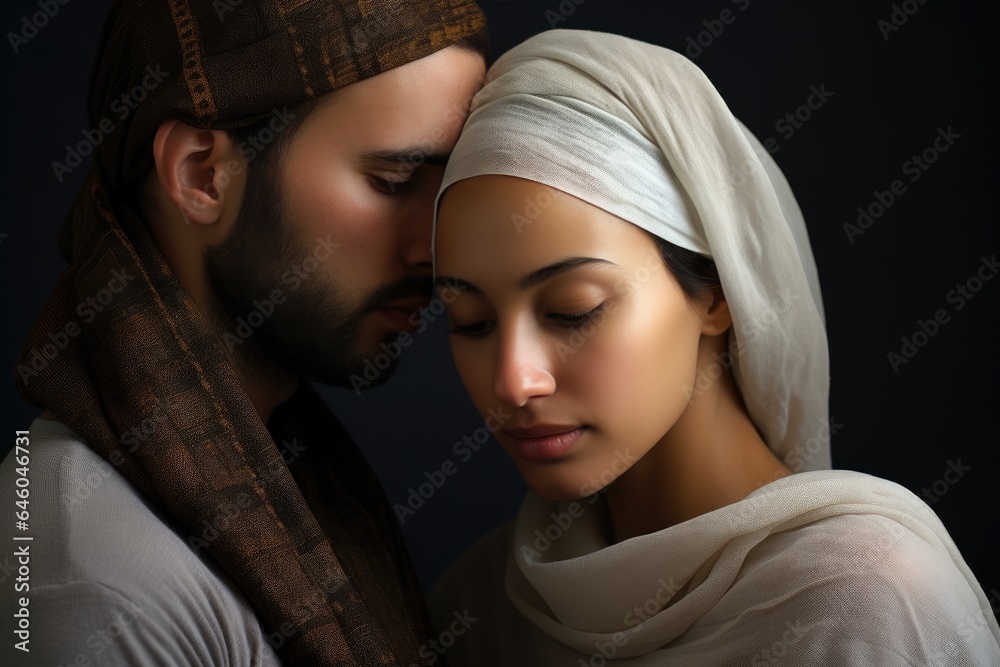 romantic Arab couple