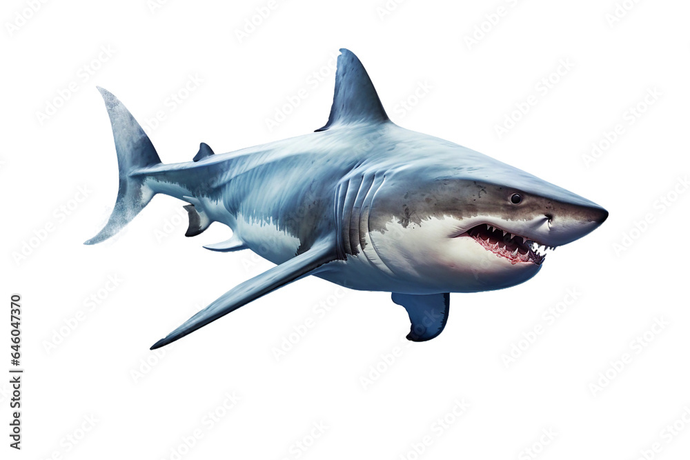 Shark. isolated object, transparent background