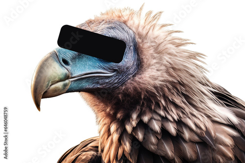 Vulture. isolated object, transparent background photo