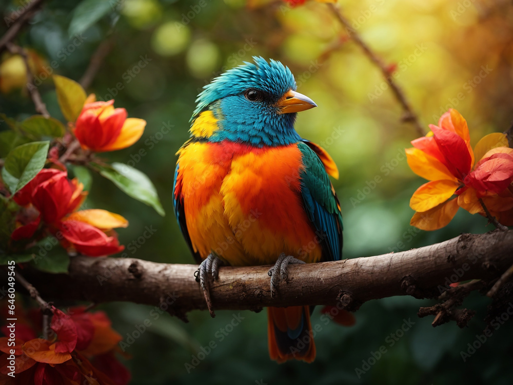 A bird sitting on a tree branch
A bird sitting on a tree branch