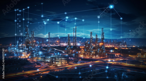 Analysts and energy experts using AI algorithms and data analytics to forecast energy demand patterns, helping utilities plan for peak usage periods photo