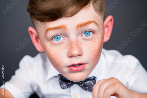 'Pssst,' a young kid looks up, whispering to tell you the lastest gossip, rumor, secrets, scandals, sharing tales on the grapevine. Looking for advice? Smart kid about to speak and say something. photo