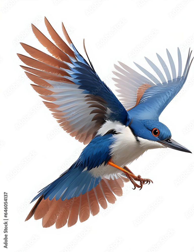 Obraz premium Amazing Bird On Forest AI Generated