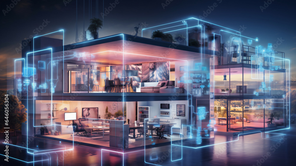 Smart building managers using AI to optimize heating, cooling, and lighting systems, reducing energy consumption and costs