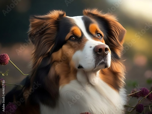 Beautiful Happy Dog AI Generated