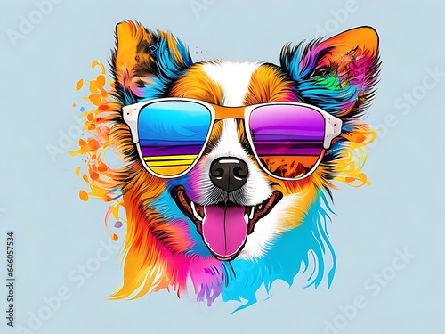 Beautiful Happy Dog AI Generated