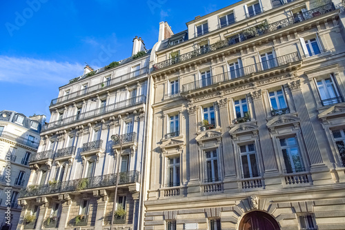 Paris, beautiful facades in the 7e arrondissement, rue de Solferino
 photo