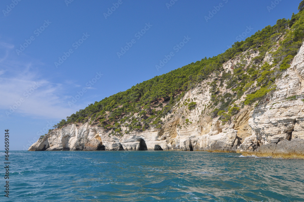White cliffs in Vieste