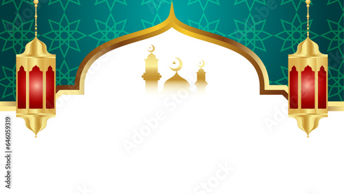 Arabesque ramadan ramazan with ramadhan lantern ornamental islamic background eid mubarak
