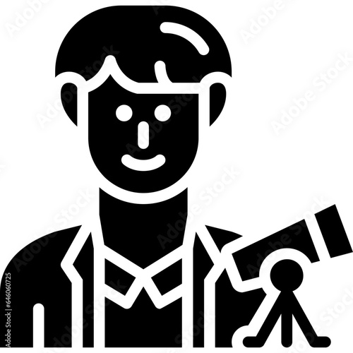 astronomer solid icon
