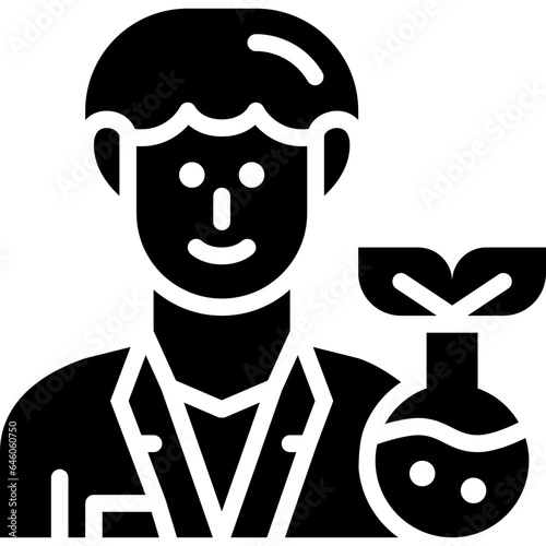 biologist solid icon