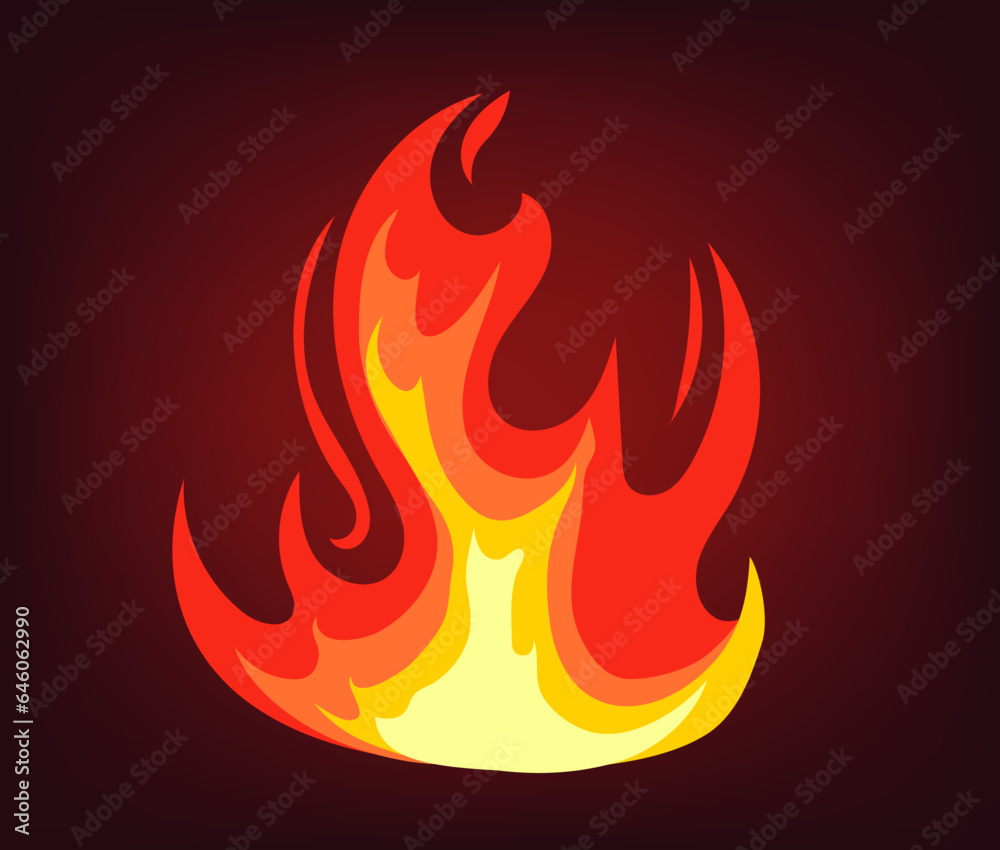 Fire flame hot heat isolated concept. Vector flat graphic design illustration Fire flame hot heat isolated concept. Vector flat graphic design illustration