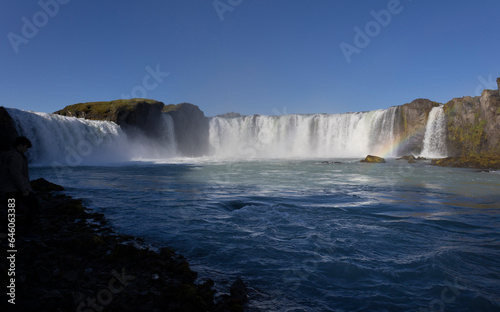 Godafoss Waterfall  waterfall of the Gods  is one of the most beautiful in Iceland.