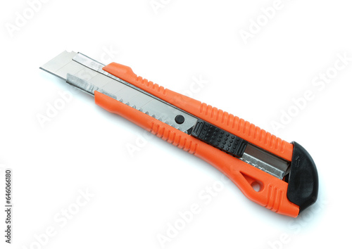 Side view of retractable box cutter