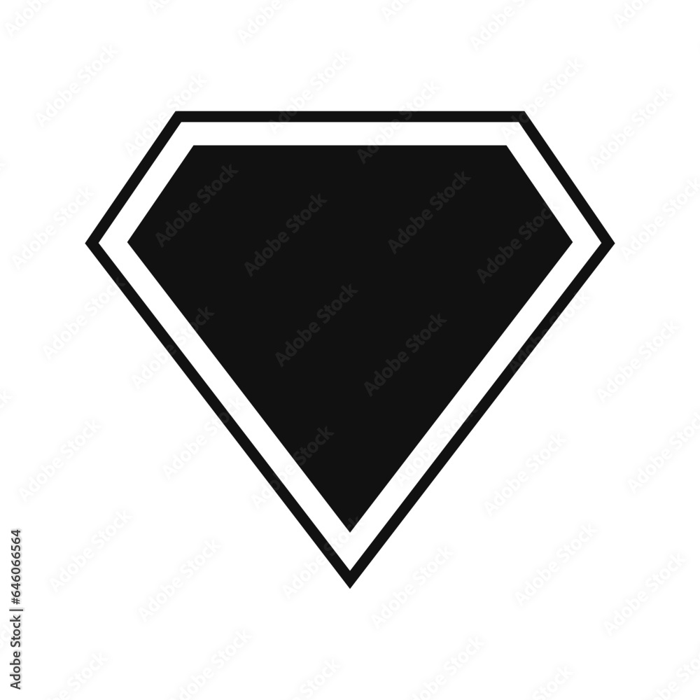 Diamond crystal icon vector, diamond icon vector sign symbol flat trendy illustration isolated on white background. Diamond crystal icon vector, diamond icon vector sign symbol flat trendy illustration isolated on white background.