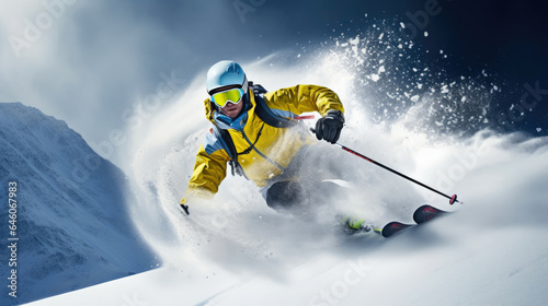 Adrenaline-Packed Alpine Skiing Adventure