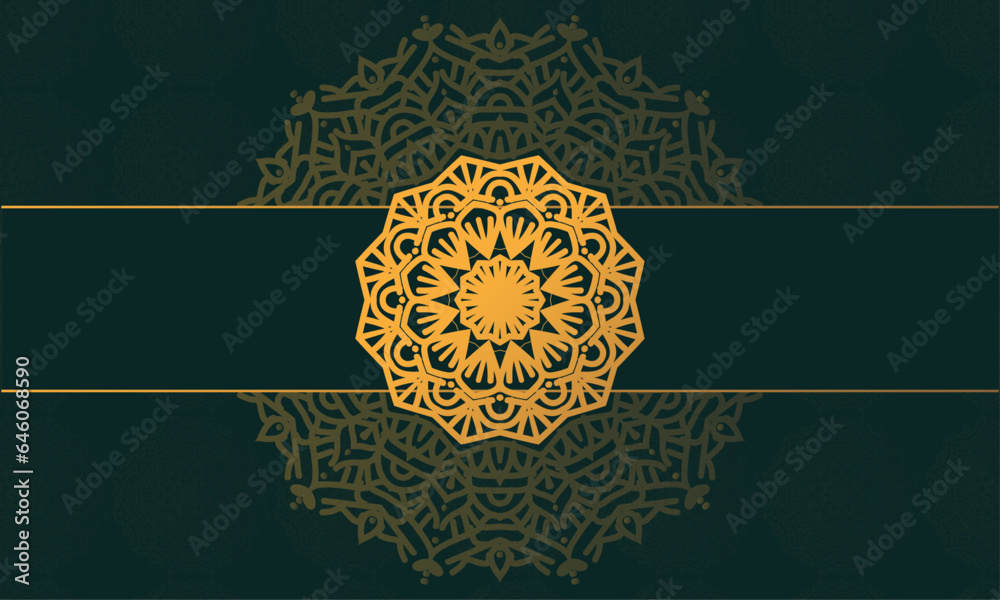 Vector mandala wallpaper design template Vector mandala wallpaper design template