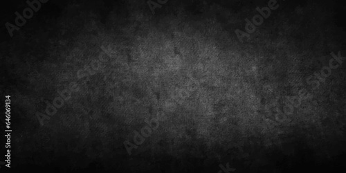 Black stone concrete grunge texture and backdrop background anthracite panorama. grunge and scratched old wall texture cement dirty gray with black background.