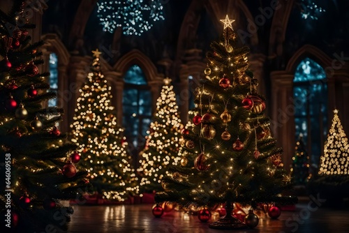 Christmas tree decorations Generated Ai © AQ Arts