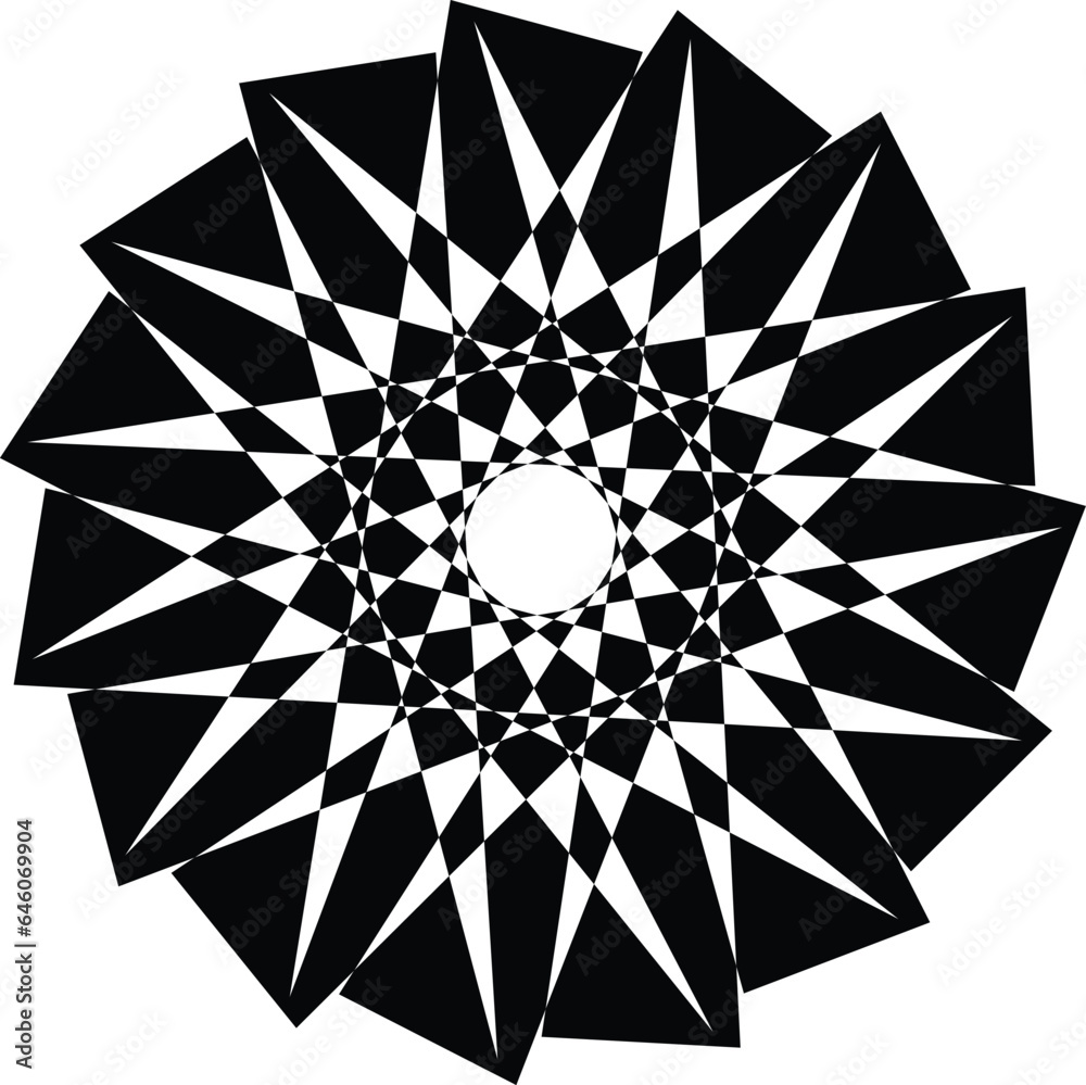 Ink Abstract circle pattern 