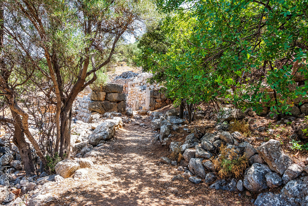 Ruins of the ancient Greek city of Lato,2500 years old near Kritsa, Crete. Ruins of the ancient Greek city of Lato,2500 years old near Kritsa, Crete.