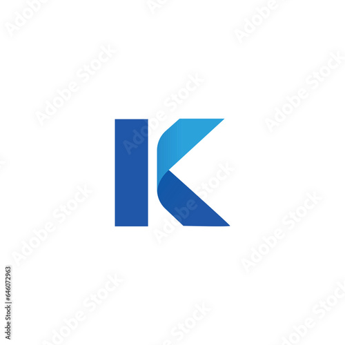 Free Download Modern K Symbol, K sign vector illustration, 3D K logo for branding Unique K emblame - GFXLoad