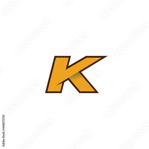 Modern K Symbol  K sign vector illustration  3D K logo for branding Unique K emblame