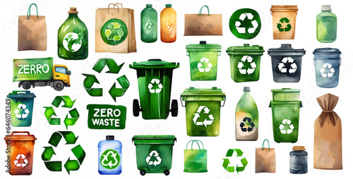 Set of recycble element