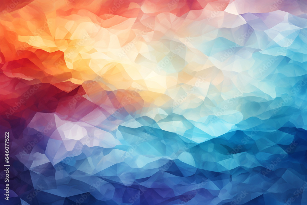Obraz premium Abstract Background 3D shape wave colorful water color painting style