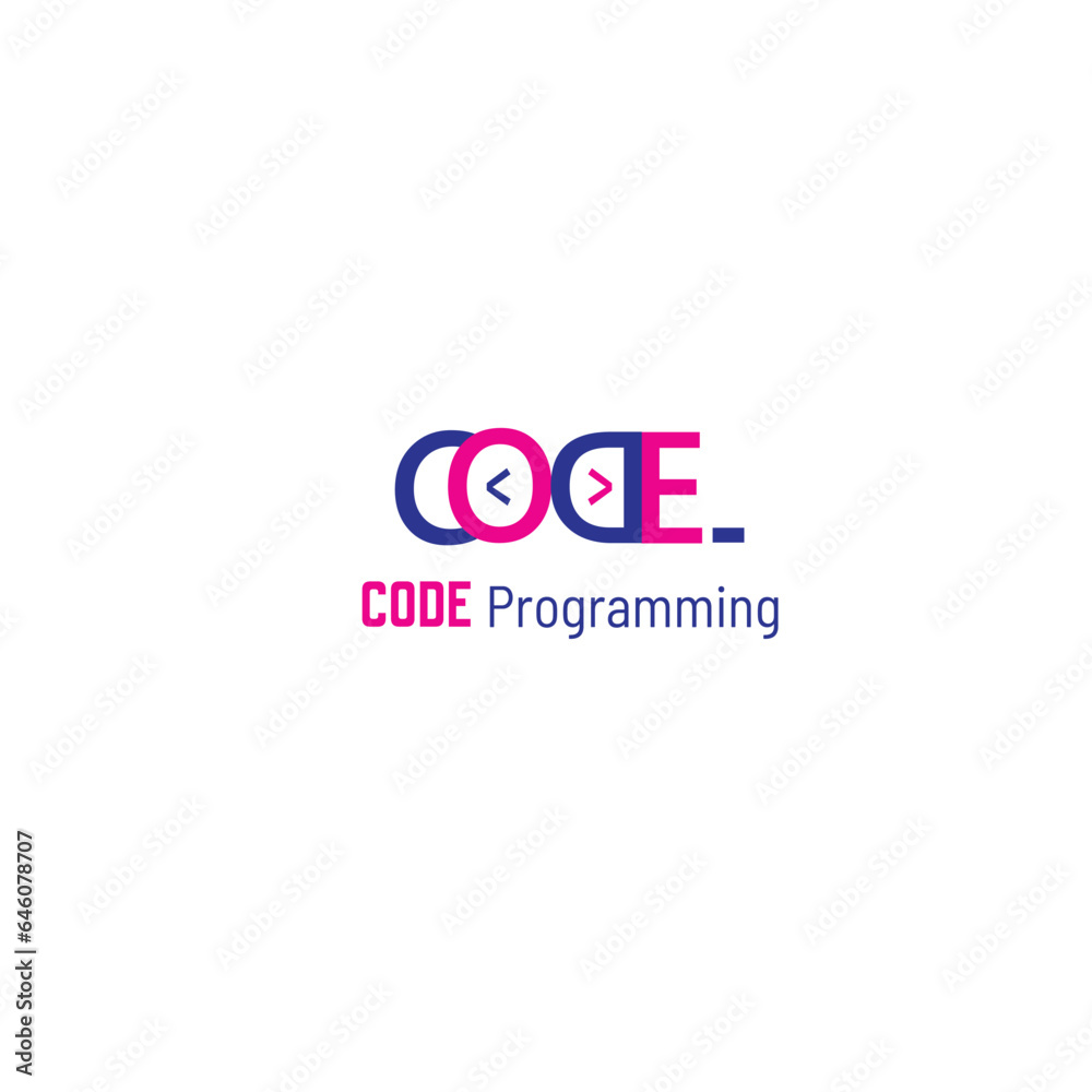 CODE word base tech related logo.
