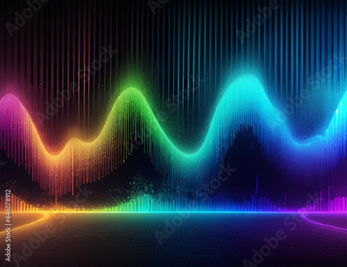 abstract glowing lines