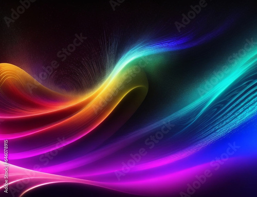abstract background with colored waves