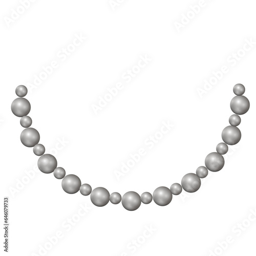 black pearl gem art necklace