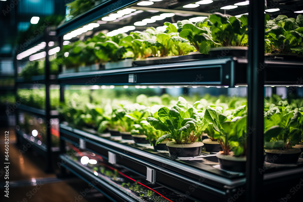 Aquaponics system grows lettuce using ventilator and LED belts combining fish aquaculture with hydroponics Aquaponics system grows lettuce using ventilator and LED belts combining fish aquaculture with hydroponics