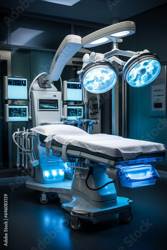Surgical machine with robotic assistance 