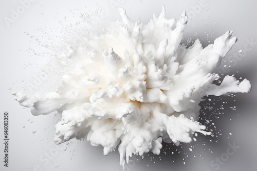White explosion on a white background 