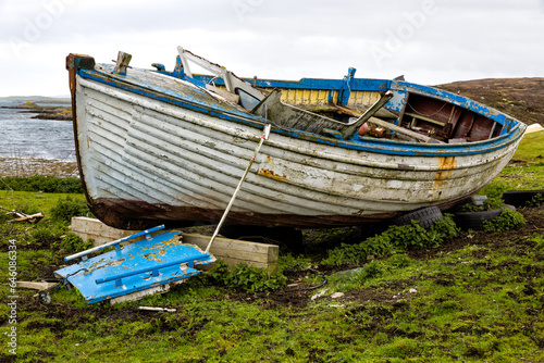 Old dinghy  Isle of Harris  Scotland.